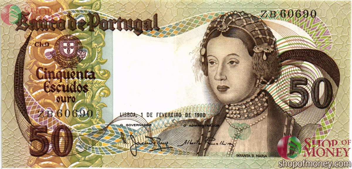 ПОРТУГАЛИЯ 50 ЭСКУДО 1
