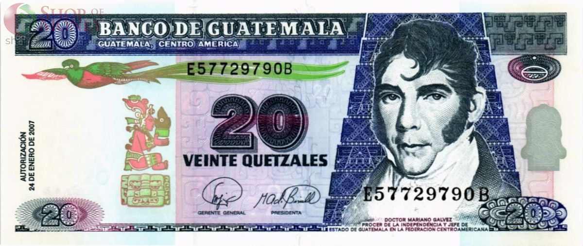 ГВАТЕМАЛА 20 КЕТСАЛЬ 1