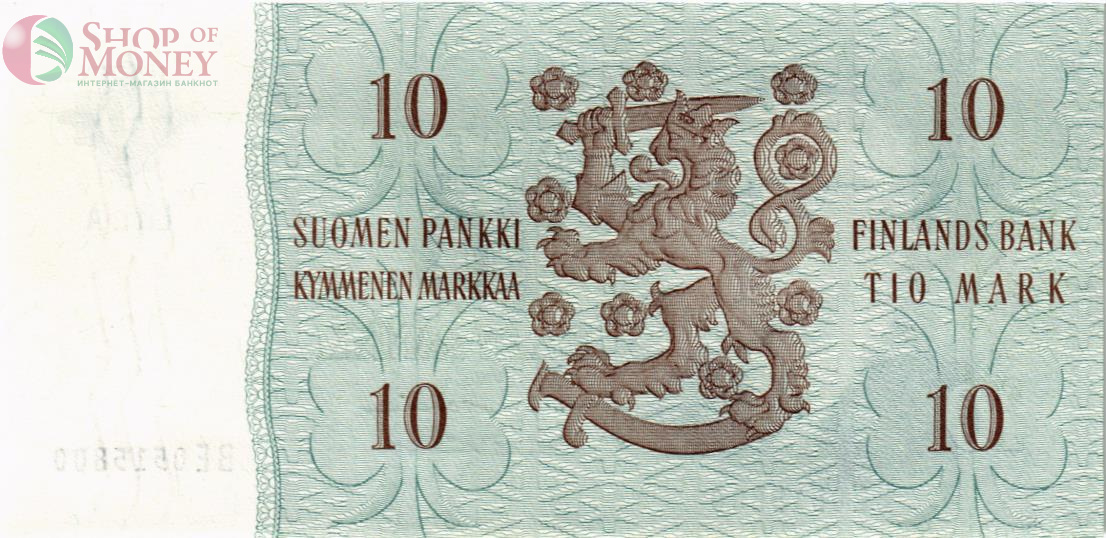 ФИНЛЯНДИЯ 10 МАРОК (Litt. A) 2