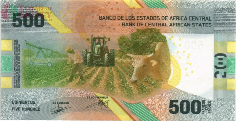 CAS - ЦЕНТРАЛЬНАЯ АФРИКА 500 ФРАНКОВ 2