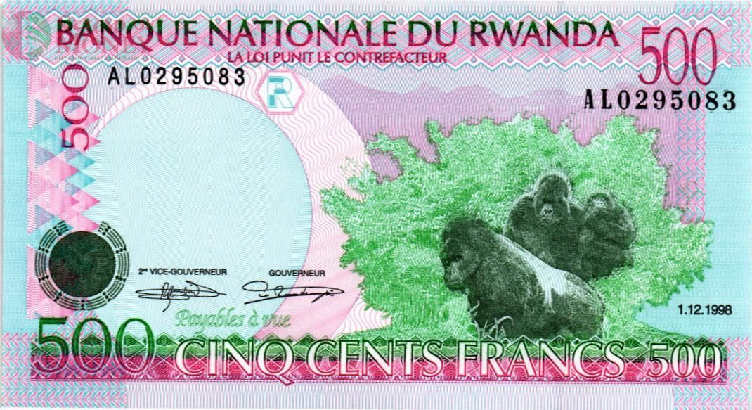 РУАНДА 500 ФРАНКОВ 1