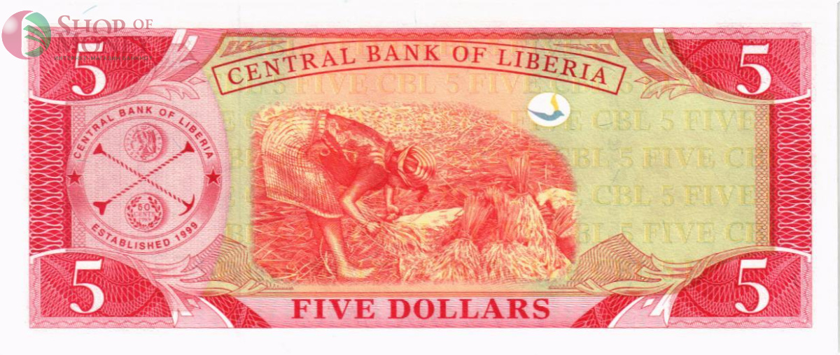ЛИБЕРИЯ 5 ДОЛЛАРОВ 2