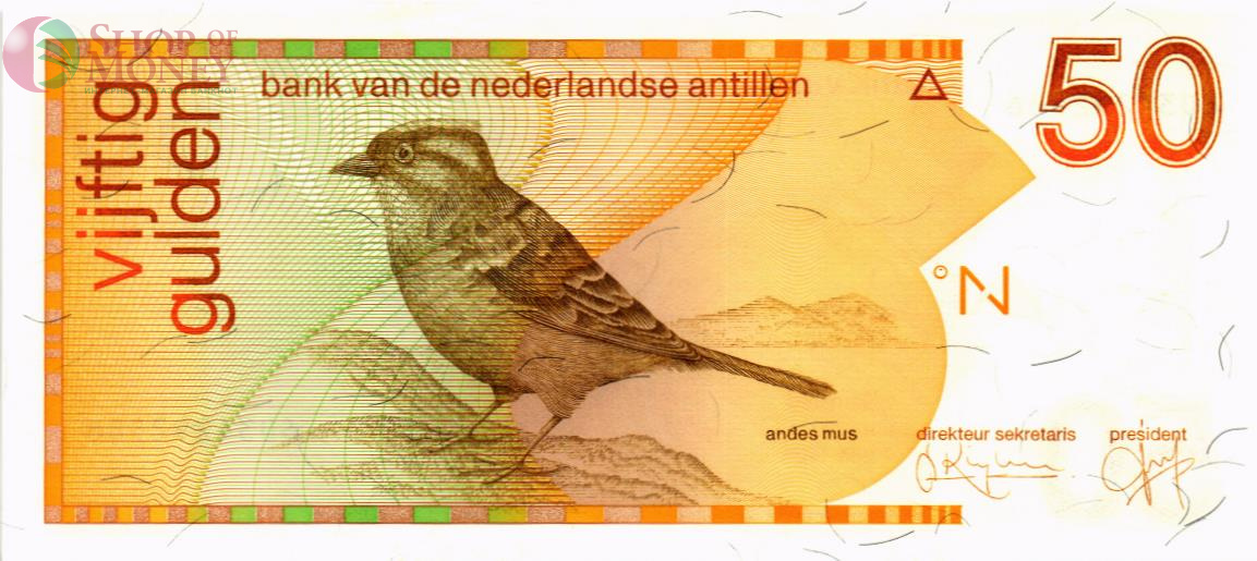 НИДЕРЛАНДСКИЕ АНТИЛЬСКИЕ ОСТРОВА 50 ГУЛЬДЕНОВ 1