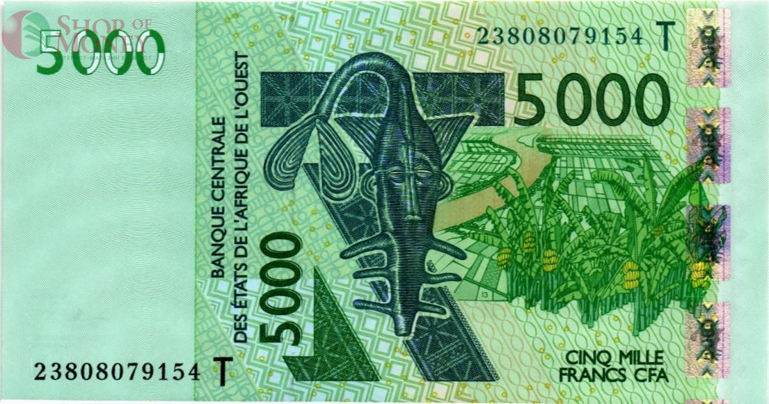 WAS - ТОГО 5000 ФРАНКОВ (T) 1