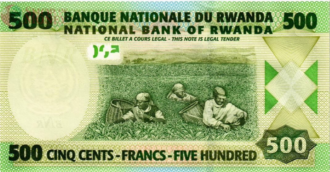 РУАНДА 500 ФРАНКОВ 2