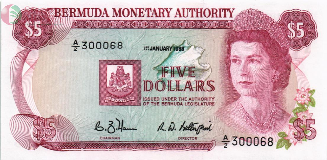 БЕРМУДСКИЕ ОСТРОВА 5 ДОЛЛАРОВ 1