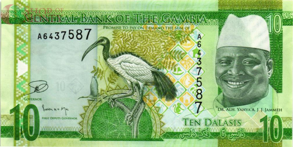 ГАМБИЯ 10 ДАЛАСИ 1