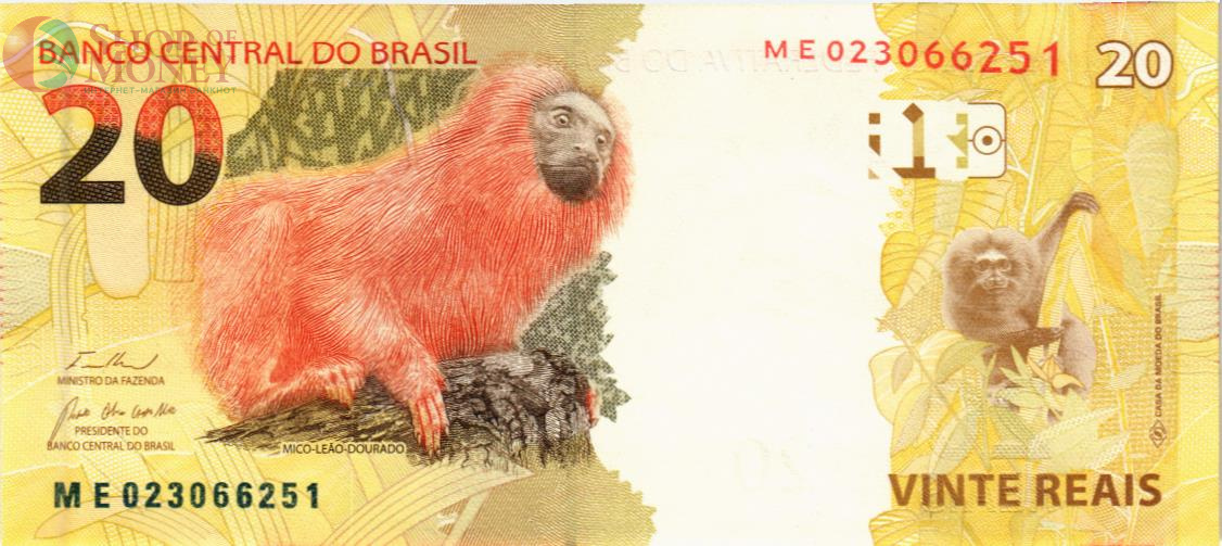 БРАЗИЛИЯ 20 РЕАЛ 2