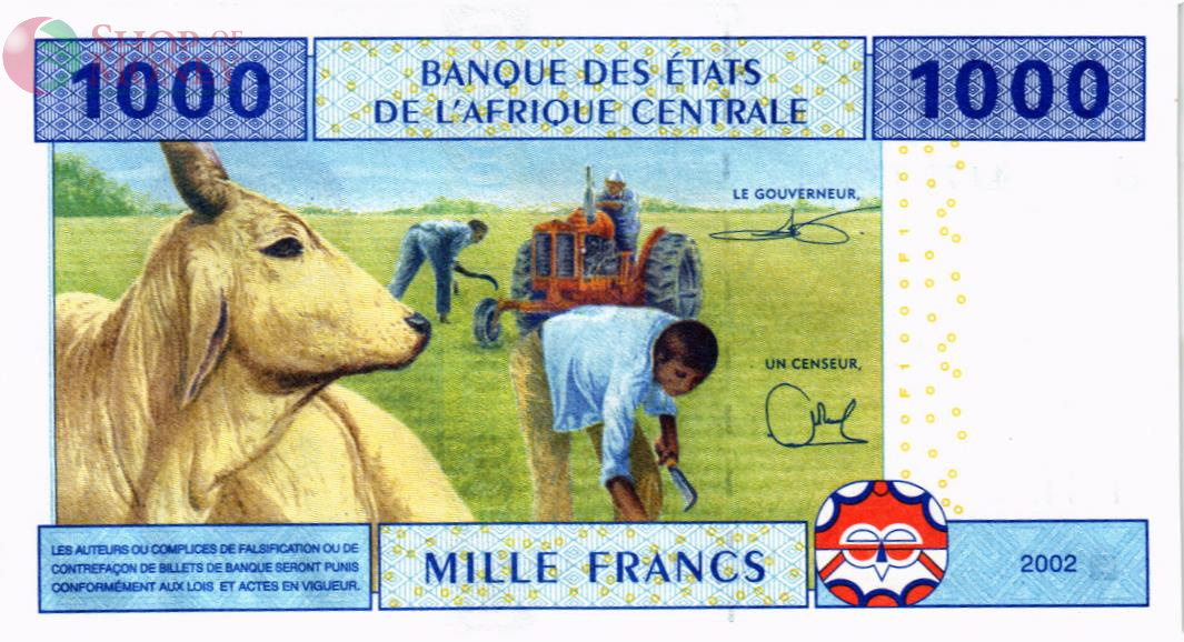 CAS - КАМЕРУН 1000 ФРАНКОВ (U) 2