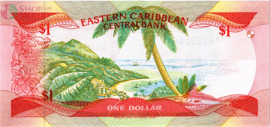 ВОСТОЧНЫЕ КАРИБЫ 1 ДОЛЛАР (G - ГРЕНАДА) 2