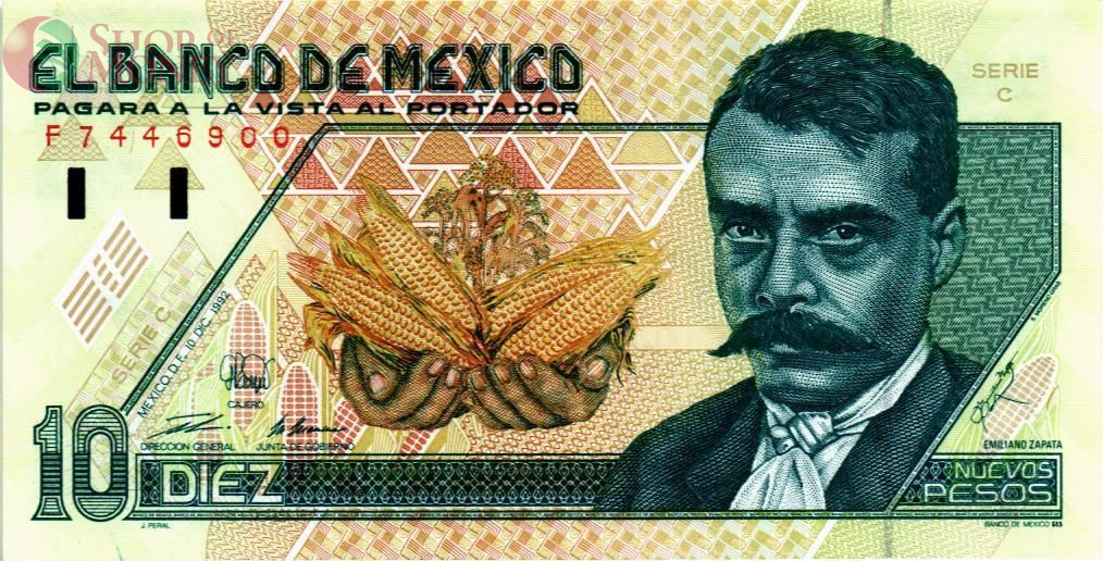 МЕКСИКА 10 ПЕСО (С) 1
