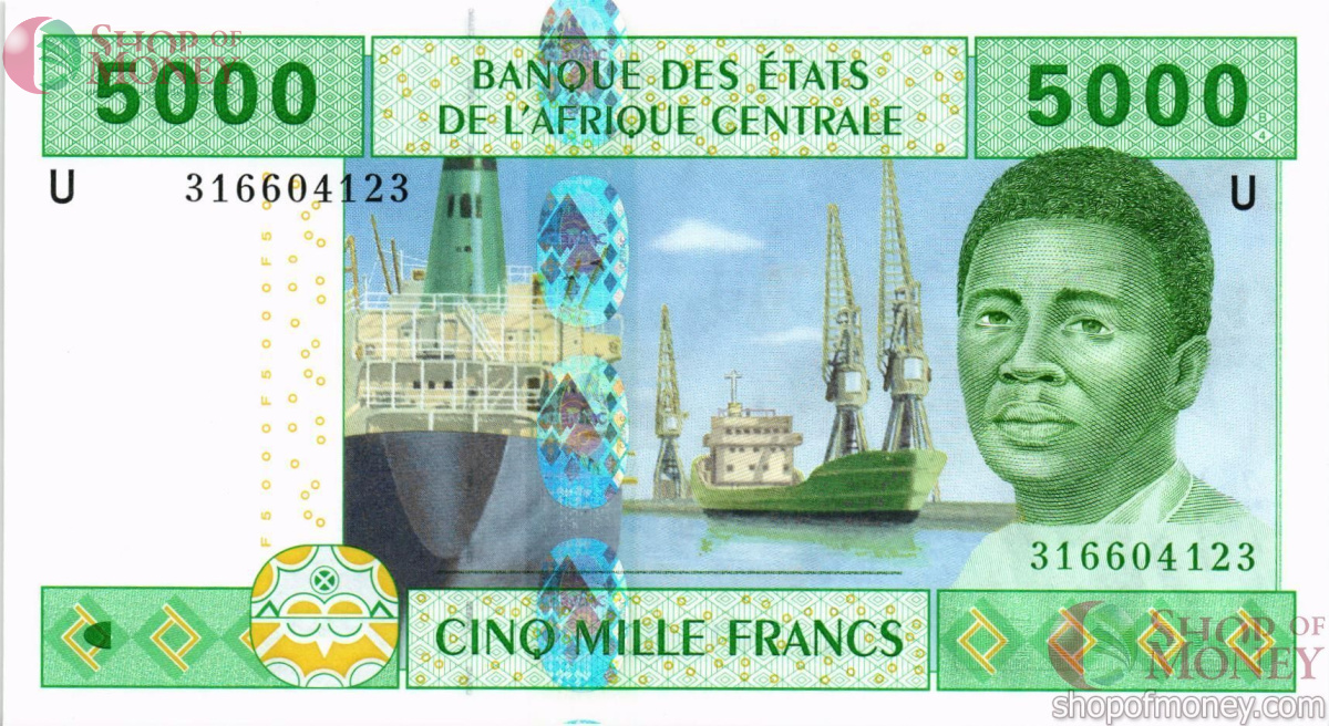 CAS - КАМЕРУН 5000 ФРАНКОВ (U) 1