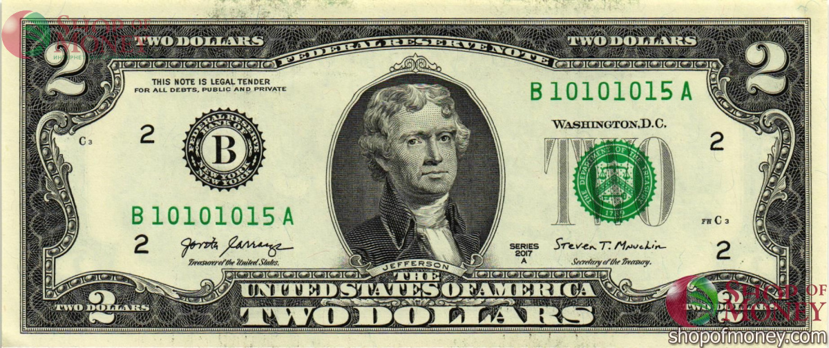 США 2 ДОЛЛАРА (B-Нью-Йорк) 1