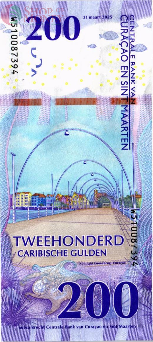 КЮРАСАО И СИНТ-МАРТЕН 200 ГУЛЬДЕНОВ 2