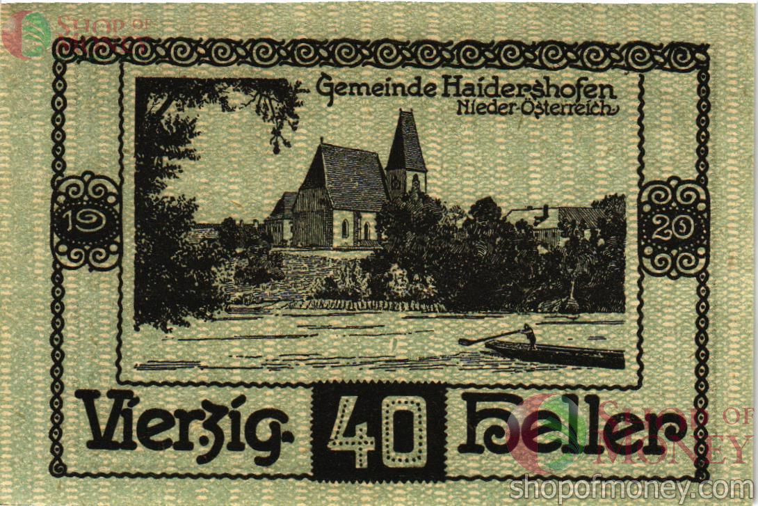 АВСТРИЯ 40 ХЕЛЛЕРОВ (НОТГЕЛЬД) 2