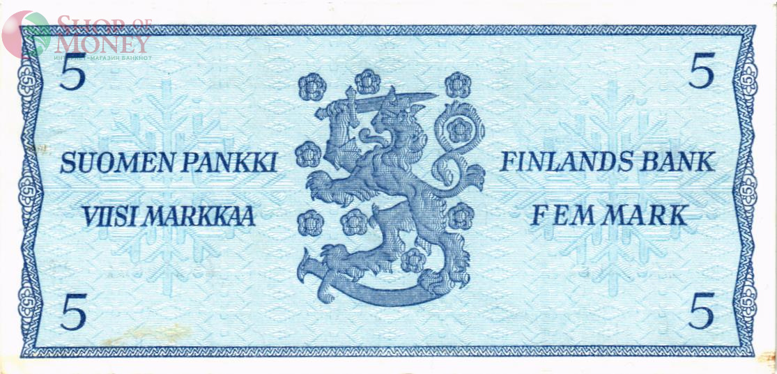 ФИНЛЯНДИЯ 5 МАРОК (Litt. B) 2