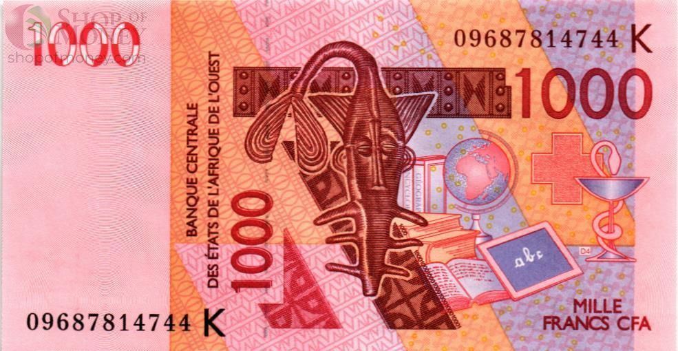 WAS - СЕНЕГАЛ 1000 ФРАНКОВ (K) 1