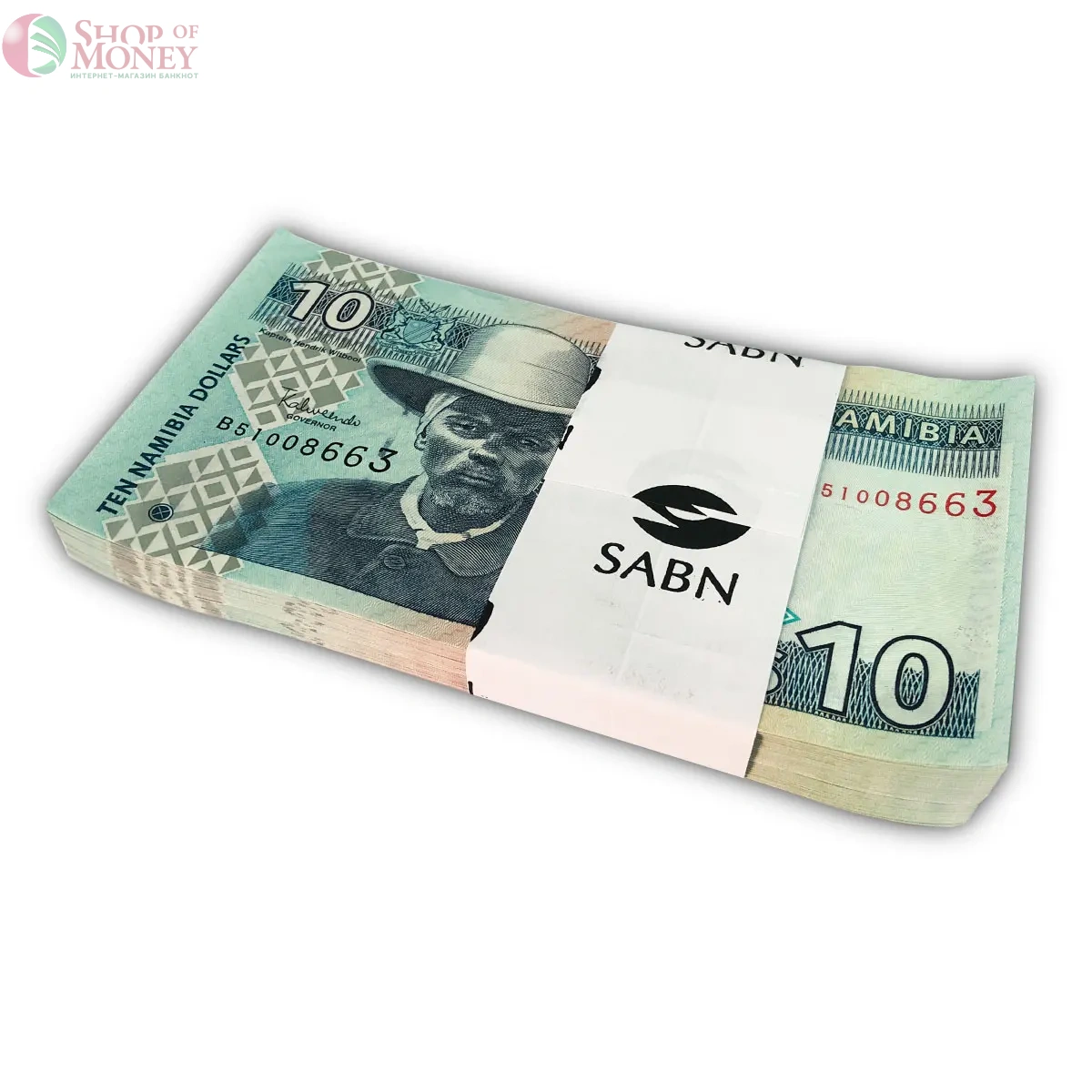 НАМИБИЯ 10 ДОЛЛАРОВ (100 БАНКНОТ) 1