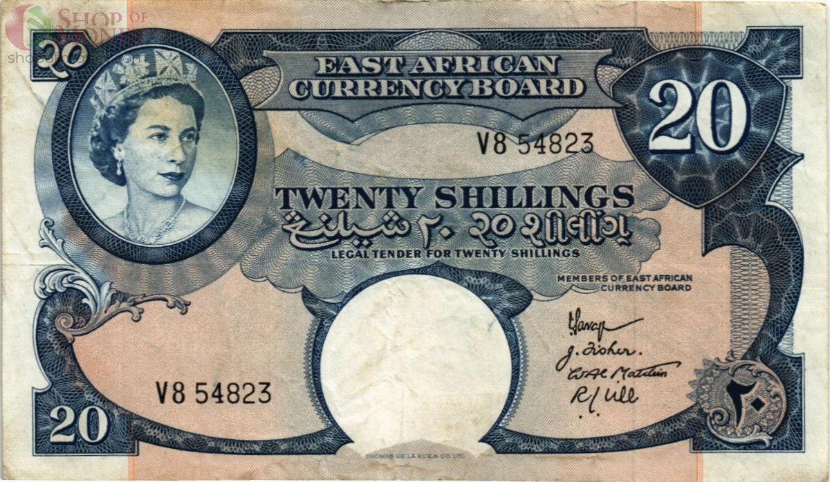 ВОСТОЧНАЯ АФРИКА 20 ШИЛЛИНГОВ 1