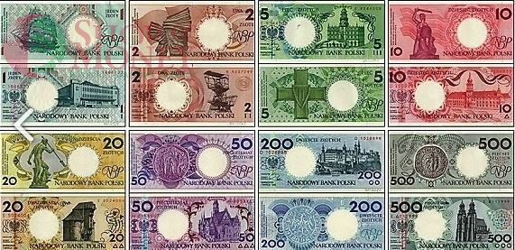 ПОЛЬША 1-2-5-10-20-50-100-200-500 ЗЛОТЫХ (9 БАНКНОТ) 2