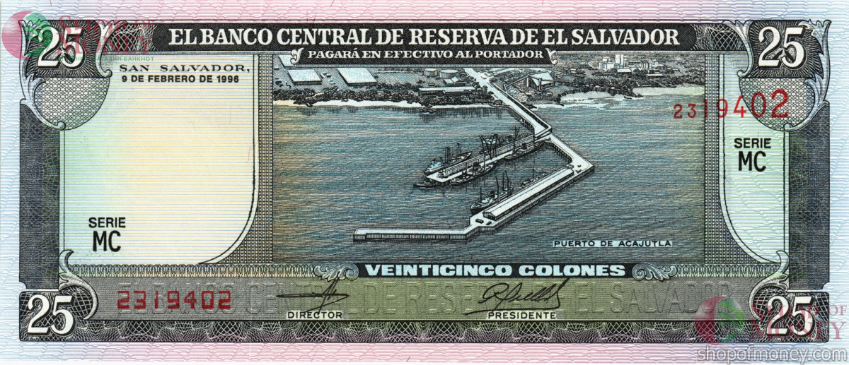 САЛЬВАДОР 25 КОЛОН 1