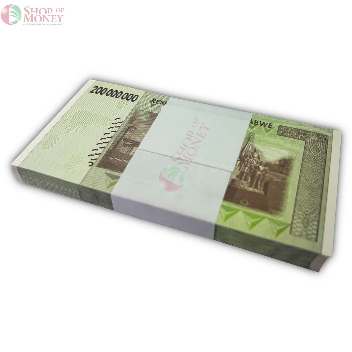 ЗИМБАБВЕ 200000000 ДОЛЛАРОВ (AA) 100 БАНКНОТ 2