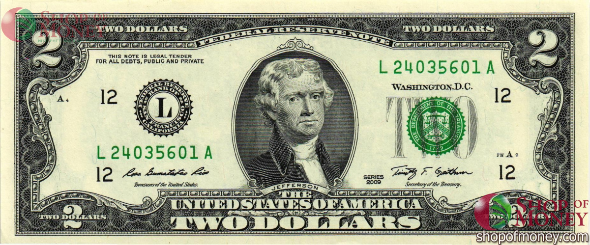 США 2 ДОЛЛАРА (L-Сан Франциско) 1