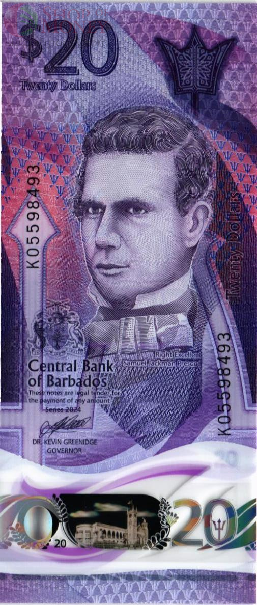 БАРБАДОС 20 ДОЛЛАРОВ 1