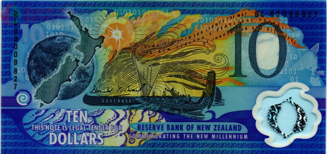 НОВАЯ ЗЕЛАНДИЯ 10 ДОЛЛАРОВ 1