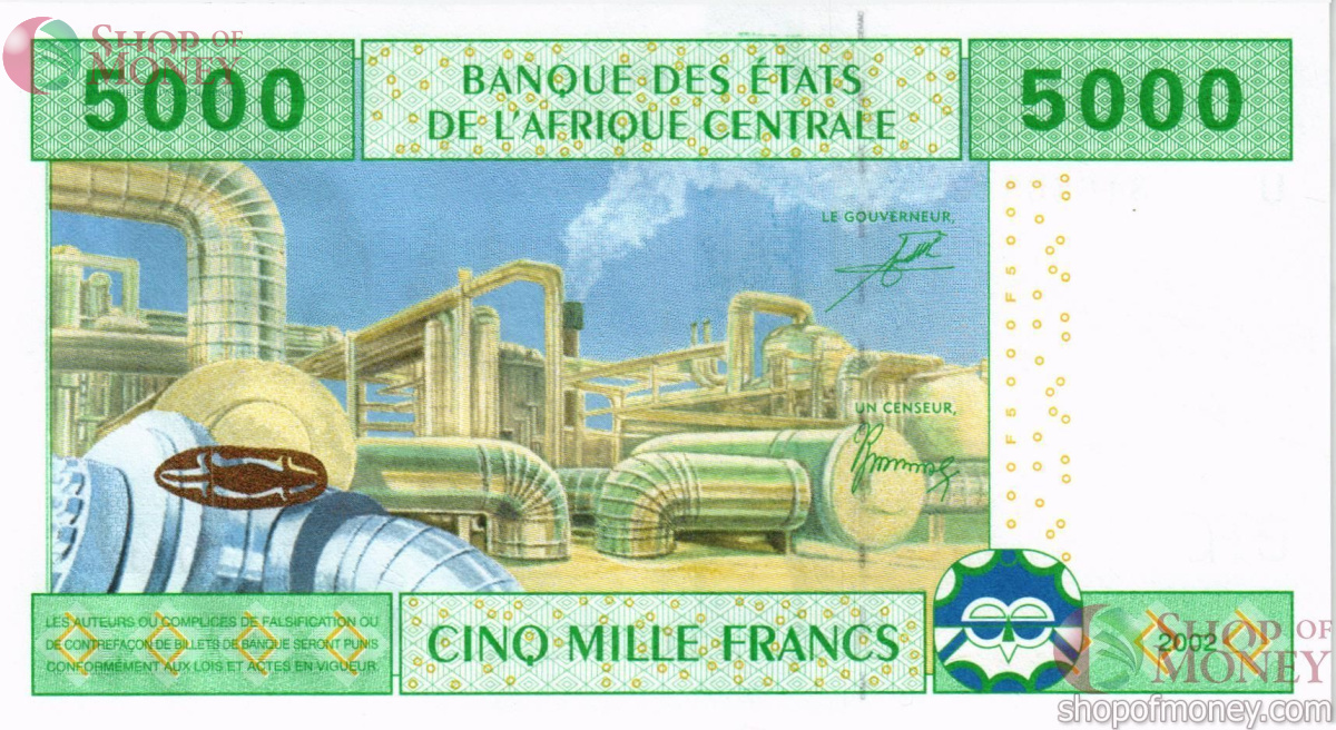 CAS - КАМЕРУН 5000 ФРАНКОВ (U) 2
