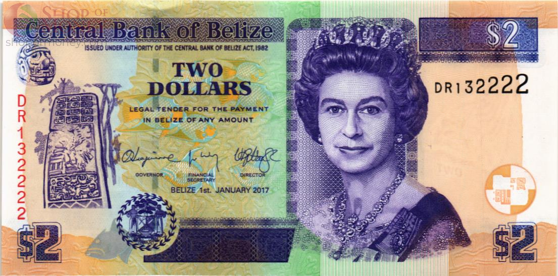 БЕЛИЗ 2 ДОЛЛАРА #DR132222 1