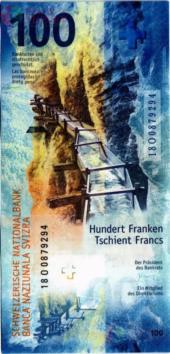ШВЕЙЦАРИЯ 100 ФРАНКОВ 2