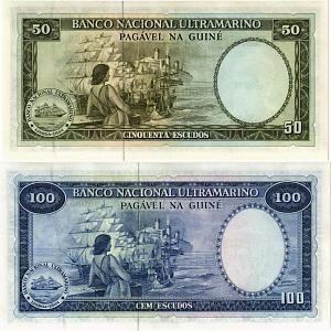 ПОРТУГАЛИЯ НАБОР 50 100 ЭСКУДО (ПОРТУГАЛЬСКАЯ ГВИНЕЯ) 2