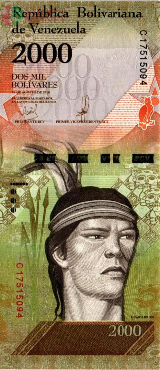 ВЕНЕСУЭЛА 2000 БОЛИВАР 1