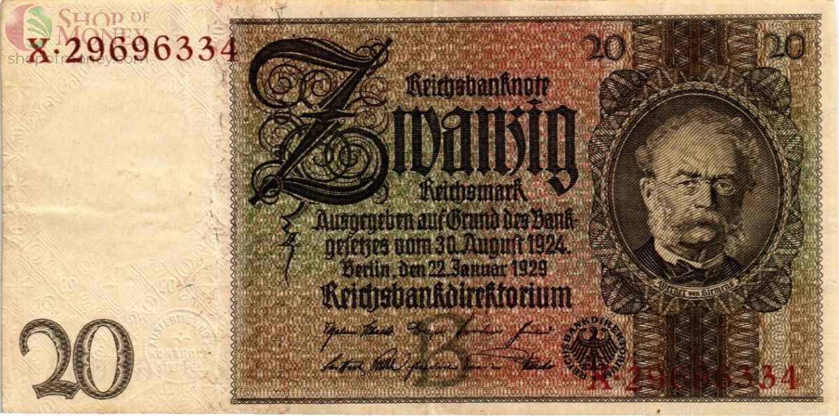 ГЕРМАНИЯ 20 МАРОК 1