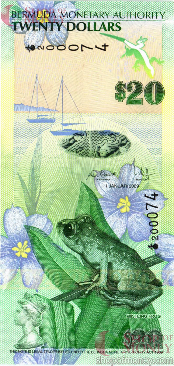 БЕРМУДСКИЕ ОСТРОВА 20 ДОЛЛАРОВ 1