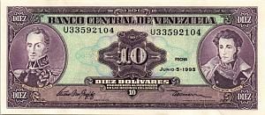 ВЕНЕСУЭЛА 10 БОЛИВАР 1