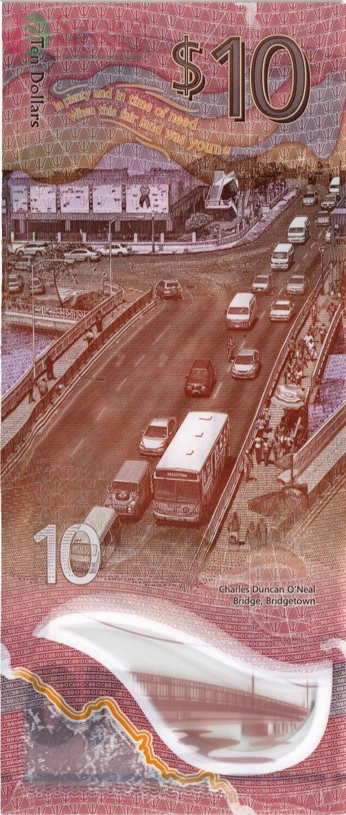 БАРБАДОС 10 ДОЛЛАРОВ 2