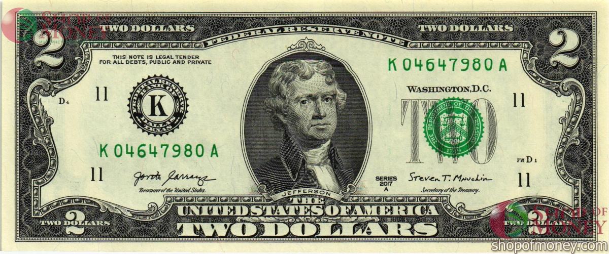 США 2 ДОЛЛАРА (K-Даллас) 1